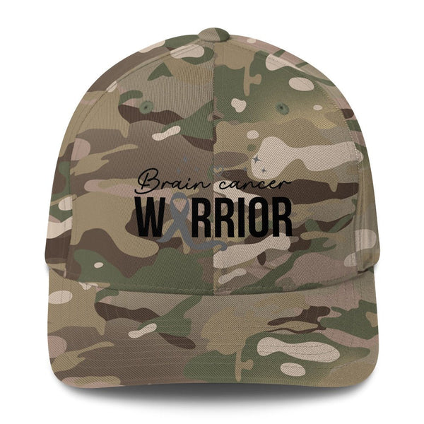 Brain Cancer Warrior Fitted Cap - JohnVsGBMMulticam GreenS/M