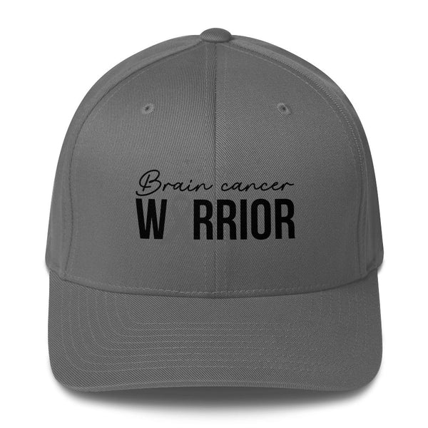 Brain Cancer Warrior Fitted Cap - JohnVsGBMGreyS/M