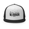 Brain Cancer Warrior Ribbon Trucker Cap - JohnVsGBMBlack/ White/ Black