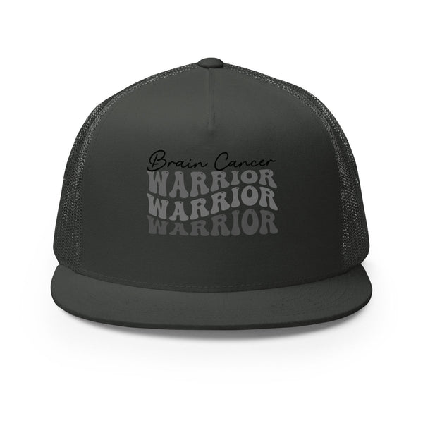 Brain Cancer Warrior Trucker Cap - JohnVsGBMCharcoal