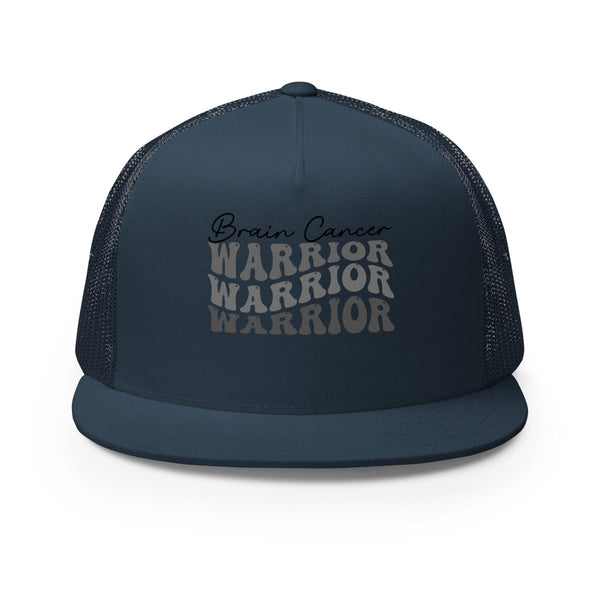 Brain Cancer Warrior Trucker Cap - JohnVsGBMNavy