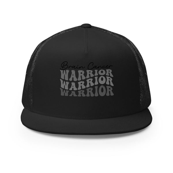 Brain Cancer Warrior Trucker Cap - JohnVsGBMBlack