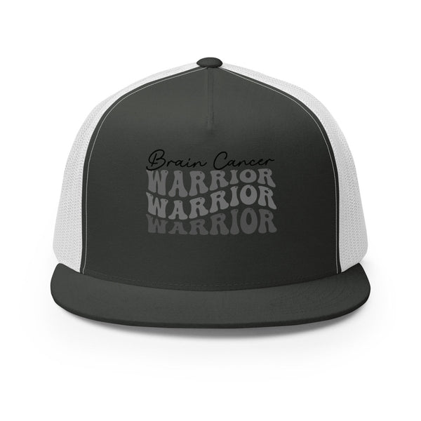 Brain Cancer Warrior Trucker Cap - JohnVsGBMCharcoal/ White