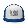 Brain Cancer Warrior Trucker Cap - JohnVsGBMRoyal/ White/ Royal