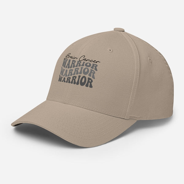 Brain Cancer Warriors Fitted Cap - JohnVsGBMKhakiS/M