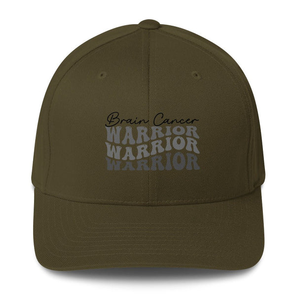 Brain Cancer Warriors Fitted Cap - JohnVsGBMOliveS/M