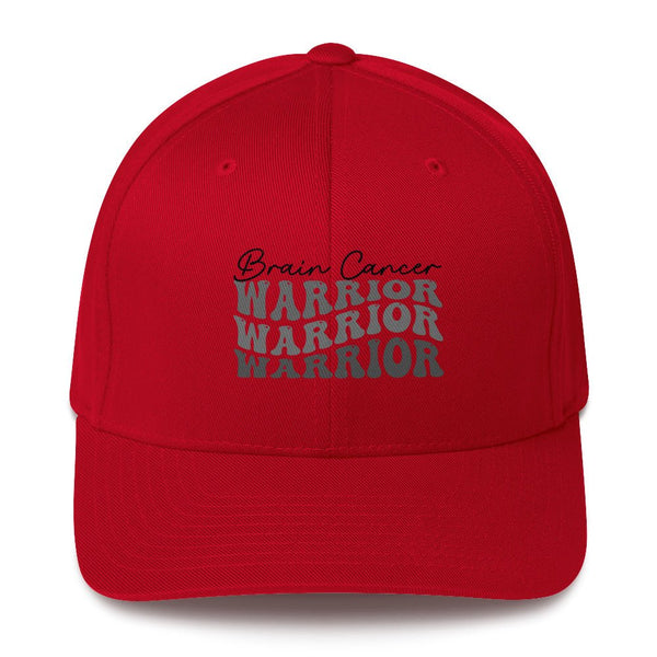 Brain Cancer Warriors Fitted Cap - JohnVsGBMRedS/M