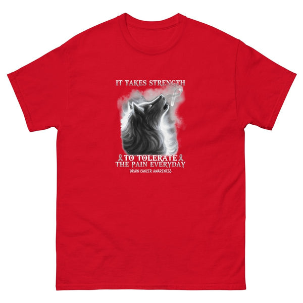 Brain Cancer Wolf Tee - JohnVsGBMRedS