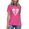Brain Cancer Women's Angel Wings Tee - JohnVsGBMBerryS