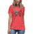 Brain Cancer Women's Butterfly Words Tee - JohnVsGBMHeather RedS