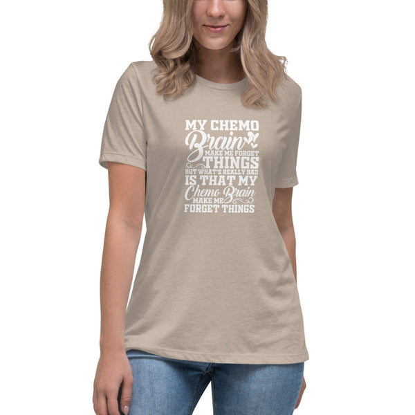 Brain Cancer Women's Chemo Brain Tee - JohnVsGBMHeather StoneS
