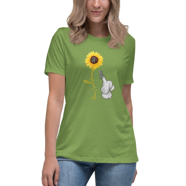Brain Cancer Women's Elephant Tee - JohnVsGBMLeafS