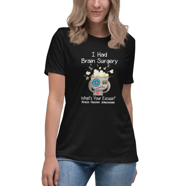 Brain Cancer Women's Excuse Tee - JohnVsGBMBlackS