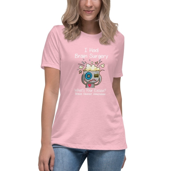 Brain Cancer Women's Excuse Tee - JohnVsGBMPinkS