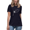 Brain Cancer Women's Flower Blow Tee - JohnVsGBMNavyS