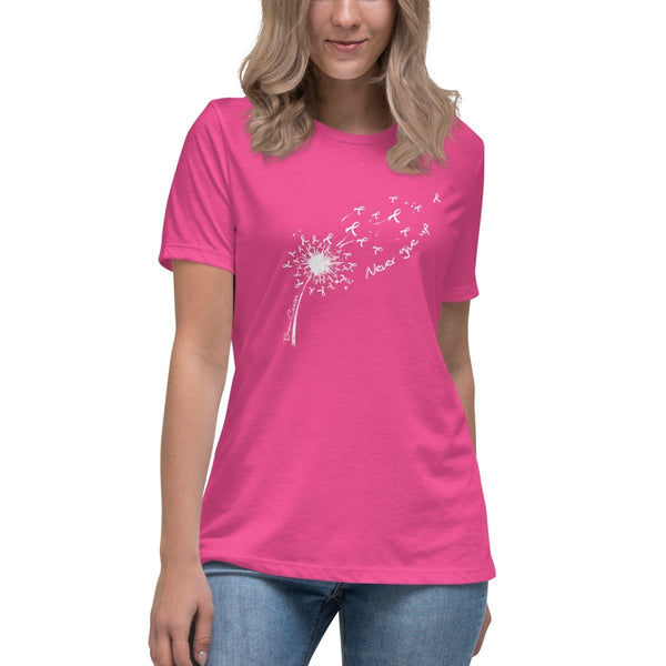 Brain Cancer Women's Flower Blow Tee - JohnVsGBMBerryS