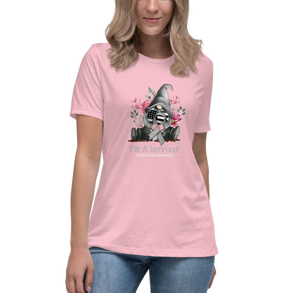 Brain Cancer Women's Gnome Color Tee - JohnVsGBMPinkS