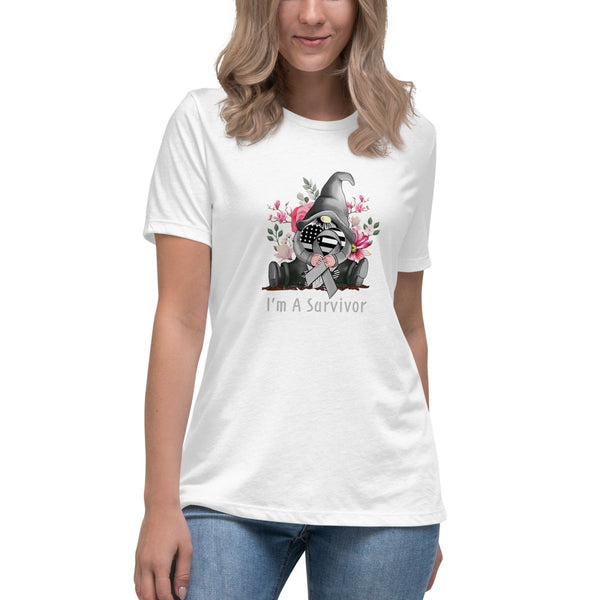 Brain Cancer Women's Gnome Color Tee - JohnVsGBMWhiteS