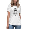 Brain Cancer Women's Hair Glasses Tee - JohnVsGBMWhiteS