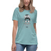 Brain Cancer Women's Hair Glasses Tee - JohnVsGBMHeather Blue LagoonS