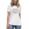 Brain Cancer Women's Heart Ribbon Tee - JohnVsGBMWhiteS