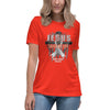 Brain Cancer Women's Jesus Saved Tee - JohnVsGBMPoppyS