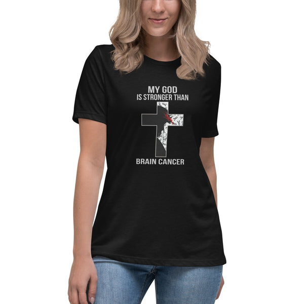 Brain Cancer Women's My God Tee - JohnVsGBMBlackS