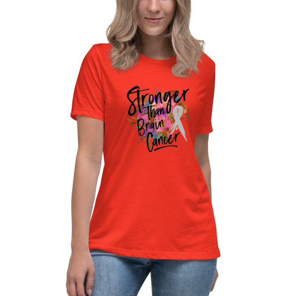Brain Cancer Women's Paint Splash Tee - JohnVsGBMPoppyS