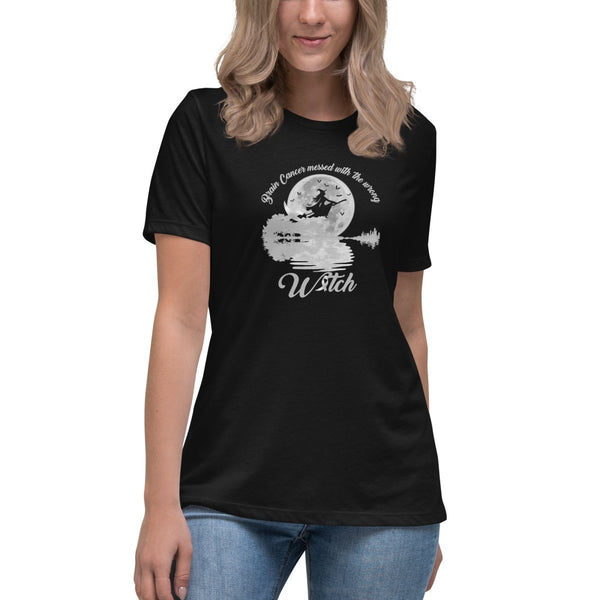 Brain Cancer Women's Witch Tee - JohnVsGBMBlackS