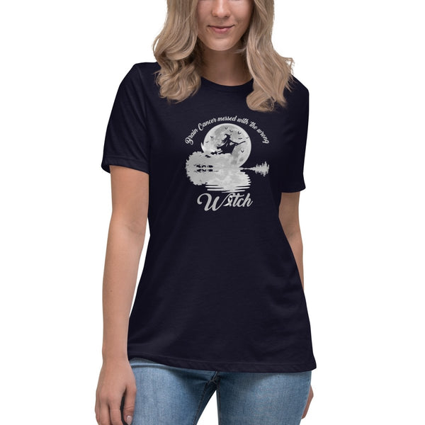 Brain Cancer Women's Witch Tee - JohnVsGBMNavyS
