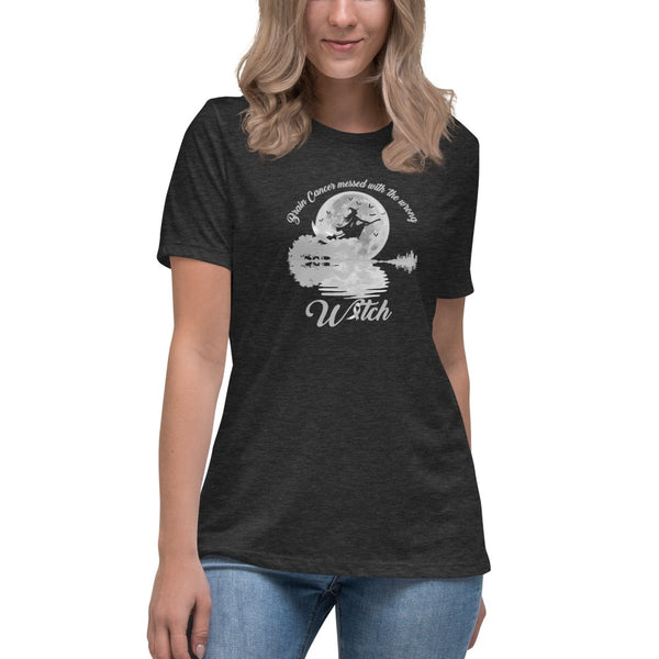 Brain Cancer Women's Witch Tee - JohnVsGBMDark Grey HeatherS