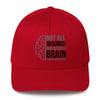 Brain Cancer Wounds Fitted Cap - JohnVsGBMRedS/M