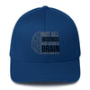 Brain Cancer Wounds Fitted Cap - JohnVsGBMRoyal BlueS/M