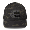 Brain Cancer Wounds Fitted Cap - JohnVsGBMMulticam BlackS/M