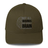 Brain Cancer Wounds Fitted Cap - JohnVsGBMOliveS/M