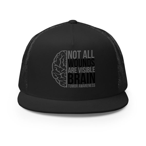 Brain Cancer Wounds Trucker Cap - JohnVsGBMBlack