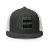 Brain Cancer Wounds Trucker Cap - JohnVsGBMCharcoal/ White