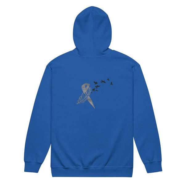 Brain Cancer Zip Up Survivor Hoodie - JohnVsGBMRoyalS