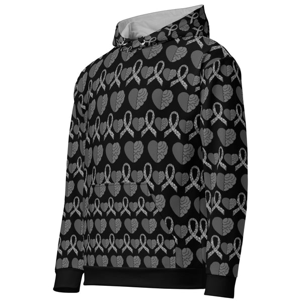 Brain Heart Solid Hoodie - JohnVsGBM2XS