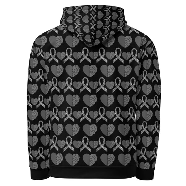 Brain Heart Solid Hoodie - JohnVsGBM2XS
