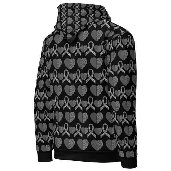 Brain Heart Solid Hoodie - JohnVsGBM2XS