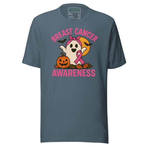 Breast Cancer Boo Tee - JohnVsGBMHeather SlateXS