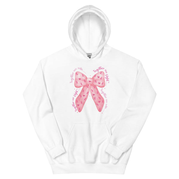 Breast Cancer Bow Hoodie - JohnVsGBMWhiteS