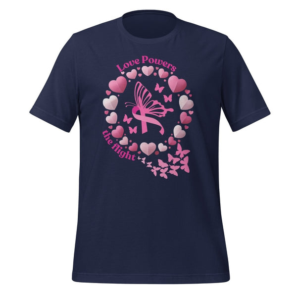 Breast Cancer Butterfly Love Tee - JohnVsGBMNavyS