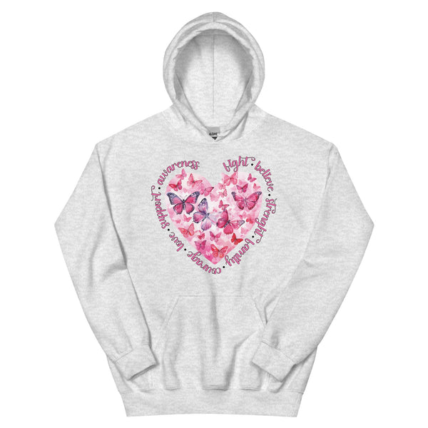Breast Cancer Heart Hoodie - JohnVsGBMAshS