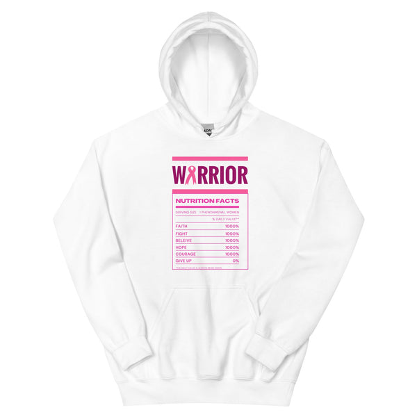 Breast Cancer Nutritional Facts Hoodie - JohnVsGBMWhiteS