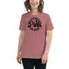 Breast Cancer Women's October Tee - JohnVsGBMHeather MauveS