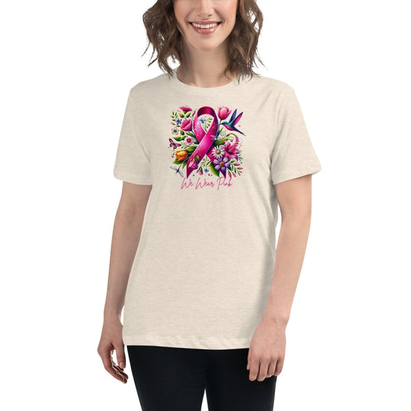 Breast Cancer Women's Spring Tee - JohnVsGBMHeather Prism NaturalS
