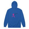 Breast Cancer Zip Up Survivor Hoodie - JohnVsGBMRoyalS