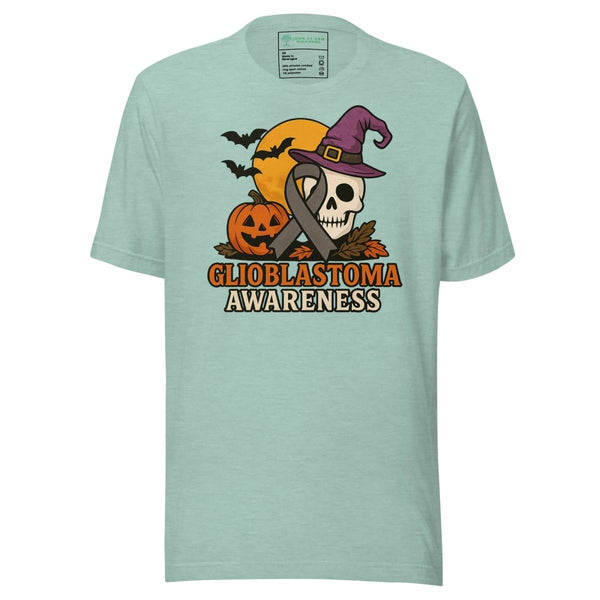 Brian Cancer Haloween Tee - JohnVsGBMHeather Prism Dusty BlueXS
